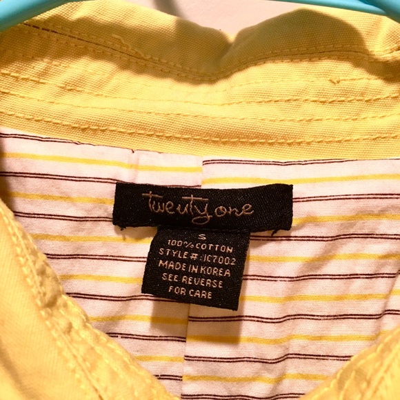 Twenty One Yellow Coat Jacket - Picture 2 of 2